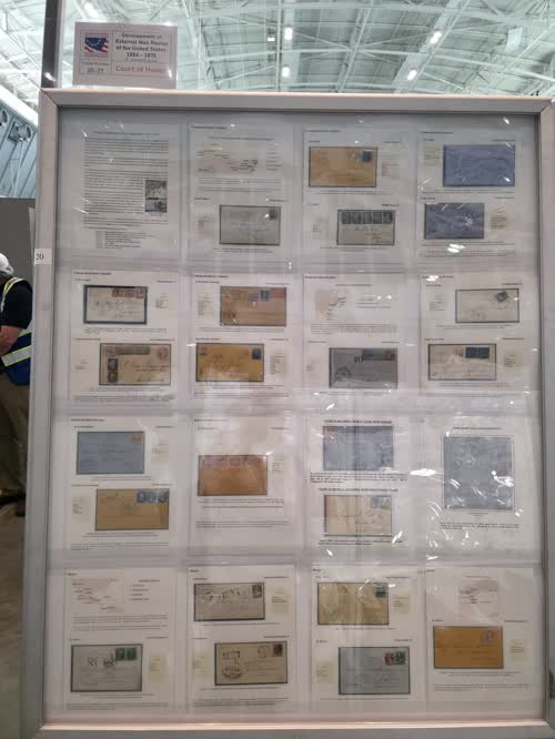 Development of External Mail Routes of the United States: 1854 - 1875 — frame 20, exhibited by Dr. Armando Grassi