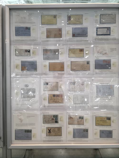 Development of External Mail Routes of the United States: 1854 - 1875 — frame 21, exhibited by Dr. Armando Grassi