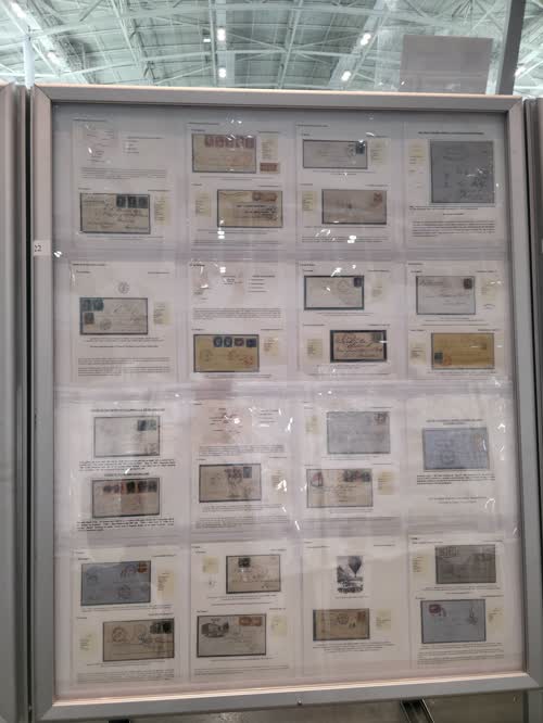 Development of External Mail Routes of the United States: 1854 - 1875 — frame 22, exhibited by Dr. Armando Grassi