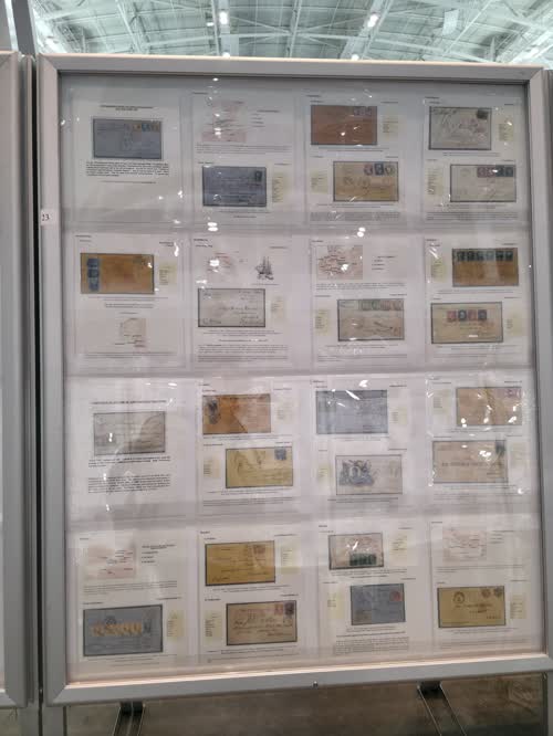 Development of External Mail Routes of the United States: 1854 - 1875 — frame 23, exhibited by Dr. Armando Grassi