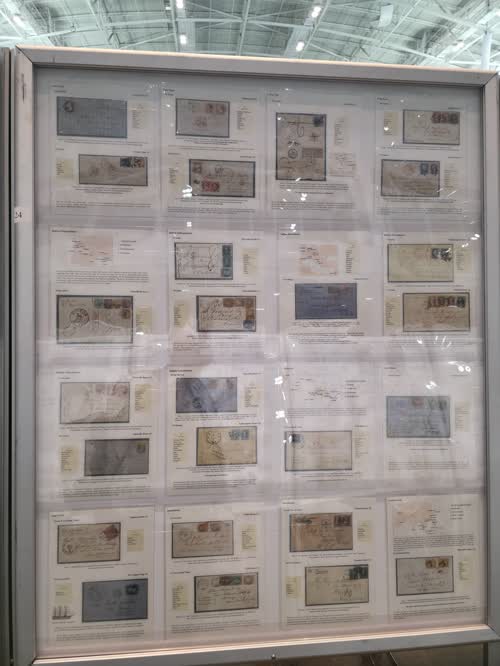 Development of External Mail Routes of the United States: 1854 - 1875 — frame 24, exhibited by Dr. Armando Grassi