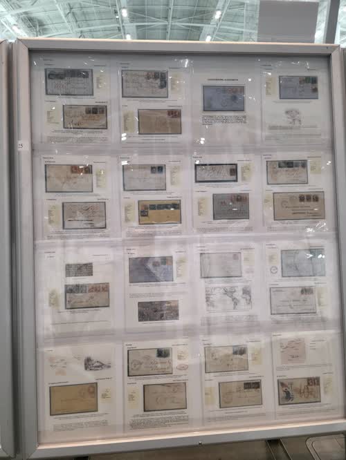 Development of External Mail Routes of the United States: 1854 - 1875 — frame 25, exhibited by Dr. Armando Grassi