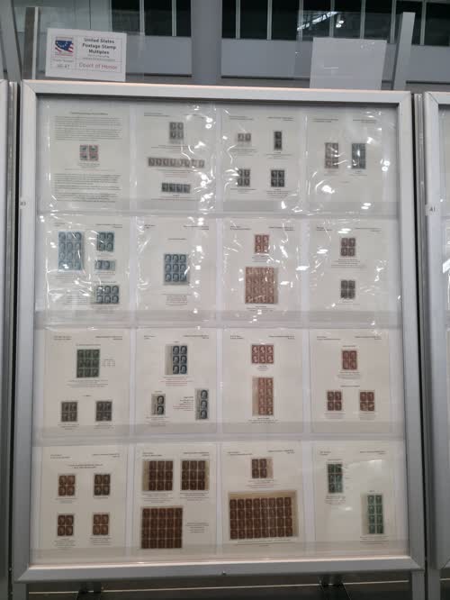 United States Postage Stamp Multiples — frame 40, exhibited by Dimitris Bertsimas / Georgia Perakis Foundation