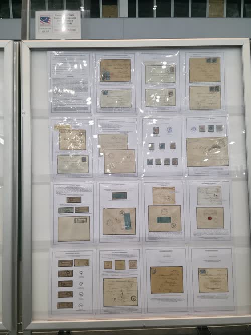 Congo Free State: Postage Stamps and Postal History (1883-1909) — frame 48, exhibited by Patrick Maselis