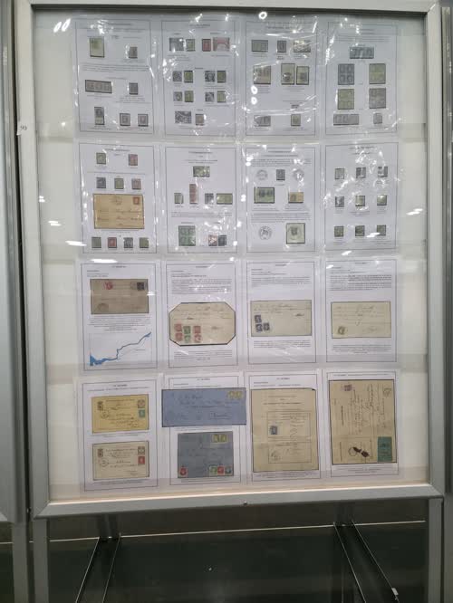 Congo Free State: Postage Stamps and Postal History (1883-1909) — frame 50, exhibited by Patrick Maselis
