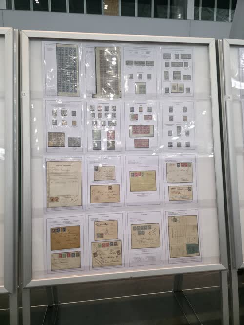 Congo Free State: Postage Stamps and Postal History (1883-1909) — frame 52, exhibited by Patrick Maselis