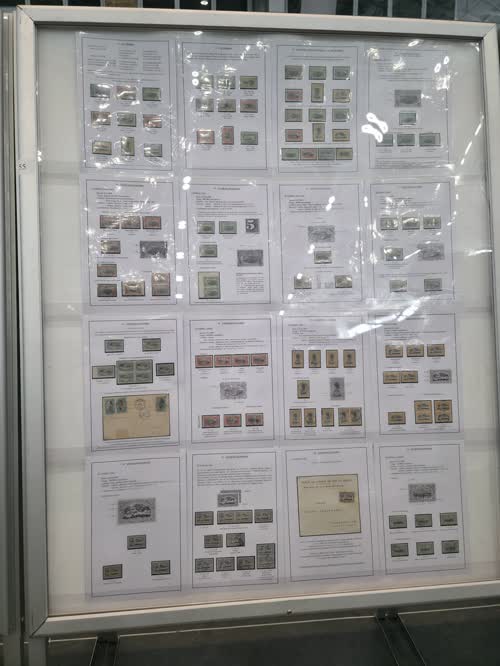 Congo Free State: Postage Stamps and Postal History (1883-1909) — frame 55, exhibited by Patrick Maselis