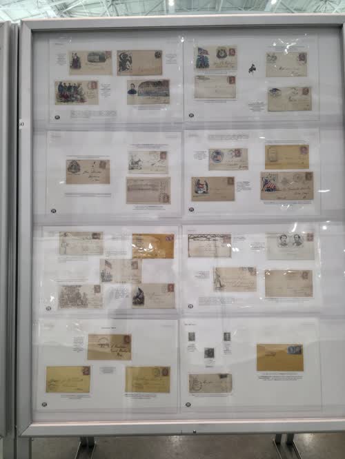 Fakes and Forgeries — frame 60, exhibited by Philatelic Foundation