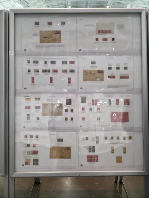 Fakes and Forgeries — frame 62, exhibited by Philatelic Foundation