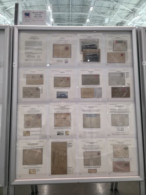 British Indian Airmails 1911-1936 — frame 66, exhibited by Mohamed Arif Balgamwala