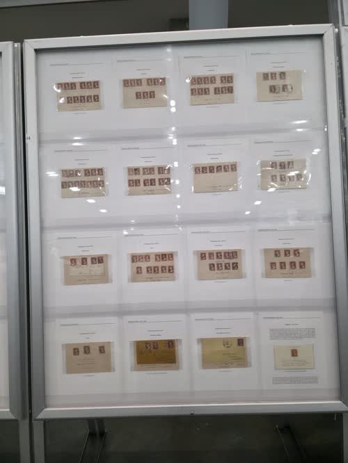The Final Dr. Caroll Chase’s Master Color Chart of the US 1851-1857 3c. Issues — frame 94, exhibited by Charles Temple
