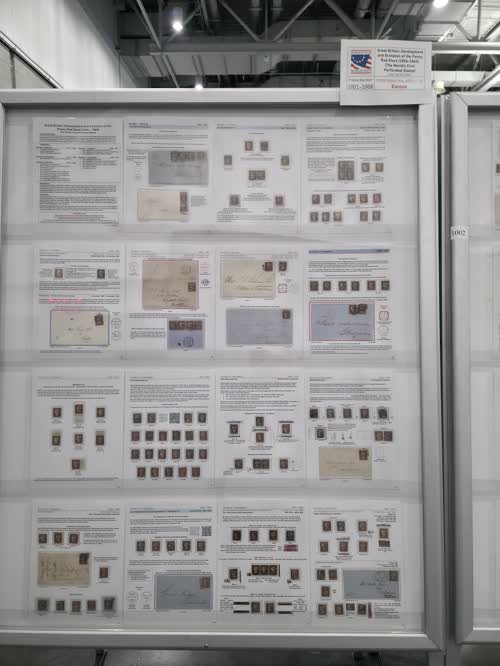 Great Britain: Development and Evolution of the Penny Red Stars (1854-1864) (The Worlds First Perforated Stamp) — frame 1001, exhibited by Juan L. Farah