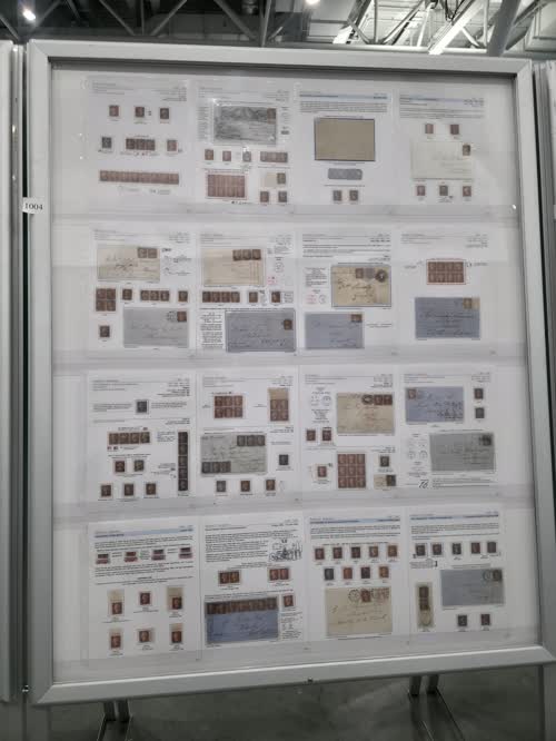Great Britain: Development and Evolution of the Penny Red Stars (1854-1864) (The Worlds First Perforated Stamp) — frame 1004, exhibited by Juan L. Farah