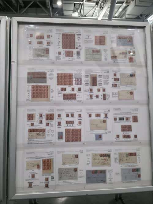 Great Britain: Development and Evolution of the Penny Red Stars (1854-1864) (The Worlds First Perforated Stamp) — frame 1007, exhibited by Juan L. Farah