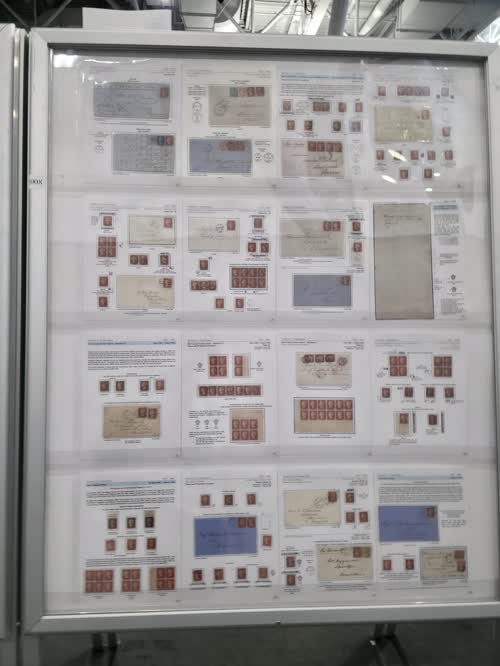 Great Britain: Development and Evolution of the Penny Red Stars (1854-1864) (The Worlds First Perforated Stamp) — frame 1008, exhibited by Juan L. Farah