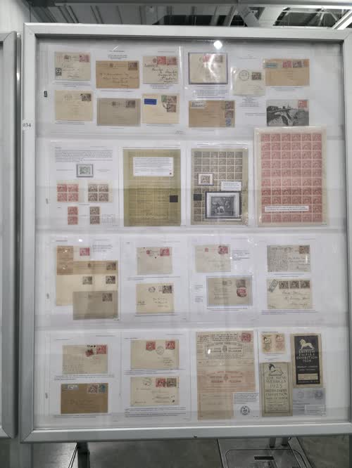 G.B. George V Commemorative Stamp Issues — frame 1034, exhibited by Mary E. Pugh