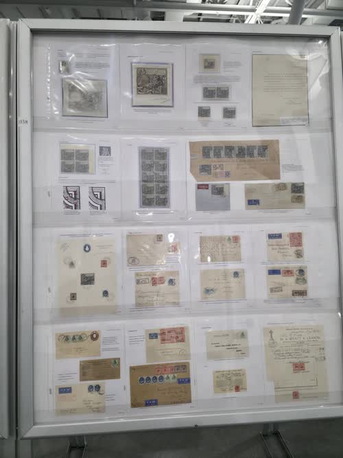 G.B. George V Commemorative Stamp Issues — frame 1038, exhibited by Mary E. Pugh