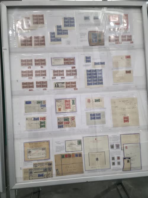 G.B. George V Commemorative Stamp Issues — frame 1040, exhibited by Mary E. Pugh
