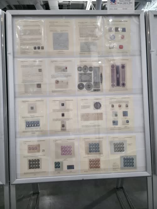 Line Engraved Issues of Great Britain 1840 & 1841 — frame 1041, exhibited by Stuart Reddington