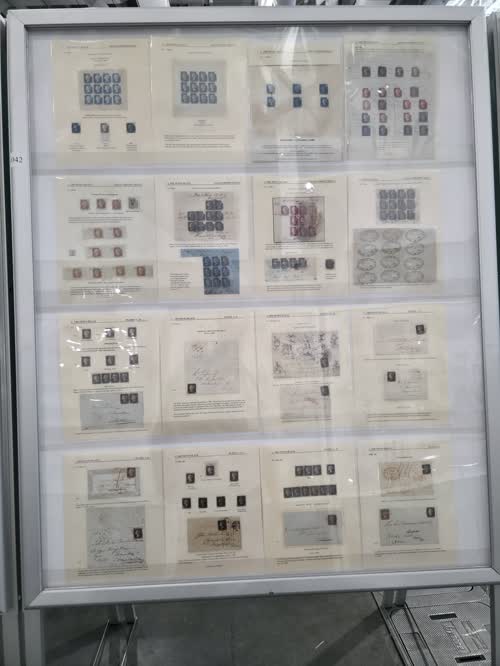 Line Engraved Issues of Great Britain 1840 & 1841 — frame 1042, exhibited by Stuart Reddington