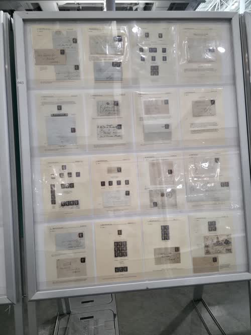 Line Engraved Issues of Great Britain 1840 & 1841 — frame 1043, exhibited by Stuart Reddington