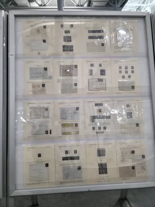 Line Engraved Issues of Great Britain 1840 & 1841 — frame 1044, exhibited by Stuart Reddington