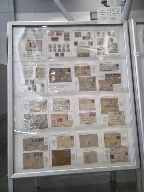 The “3-Star” Coat of Arms Issues of Latvia: 1921-1933 — frame 1081, exhibited by Dzintars Grinfelds