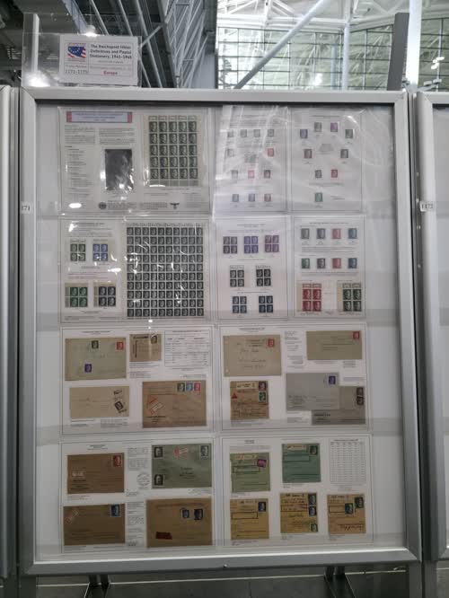 The Reichspost Hitler Definitives and Postal Stationery, 1941-1945 — frame 1171, exhibited by Alan Farrell