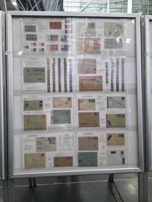 The Reichspost Hitler Definitives and Postal Stationery, 1941-1945 — frame 1172, exhibited by Alan Farrell