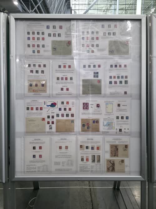 The Reichspost Hitler Definitives and Postal Stationery, 1941-1945 — frame 1173, exhibited by Alan Farrell
