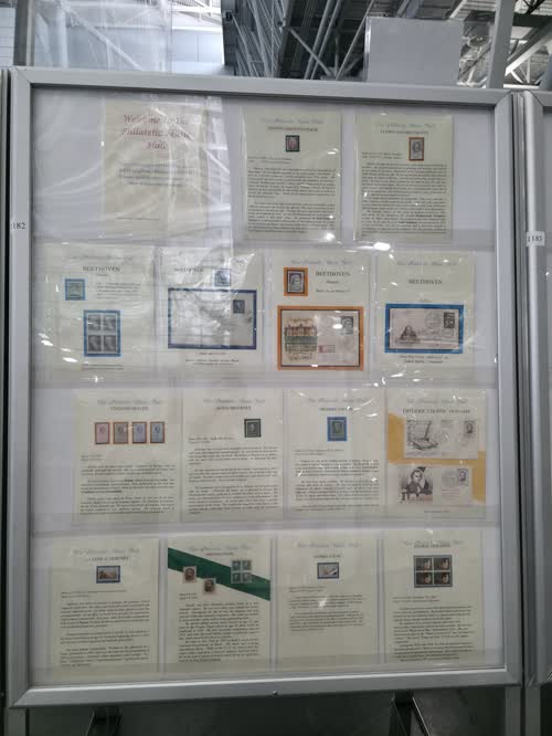 Welcome to The Philatelic Music Hall — frame 1182, exhibited by Spellman Museum of Stamps and Postal History