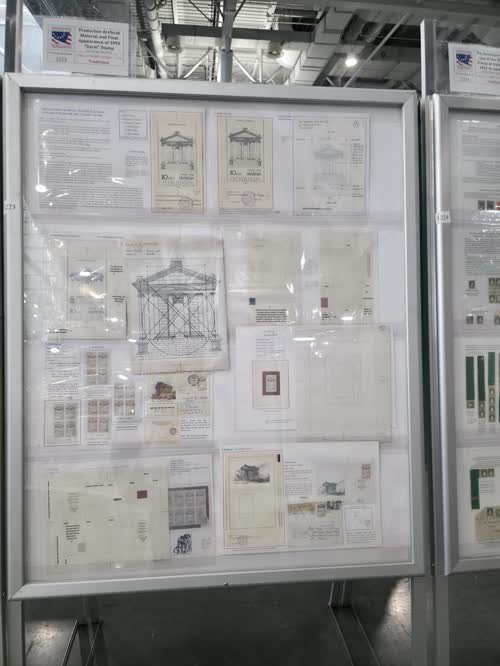 Production Archival Material and Final Appearance of 1993 "Garni" Stamp — frame 1223, exhibited by Igor Grigorian