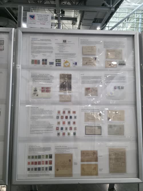 Evolution of the UPU and Host-Country Universal Postal Congress Stamps — frame 1226, exhibited by S. Andrew Sass