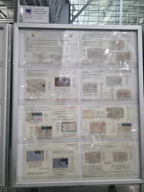 Mail to New Zealand from the UK 1841-1898 — frame 1268, exhibited by John Stimson