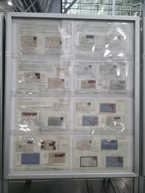 Mail to New Zealand from the UK 1841-1898 — frame 1269, exhibited by John Stimson