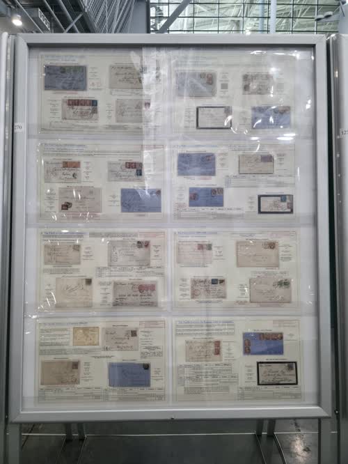 Mail to New Zealand from the UK 1841-1898 — frame 1270, exhibited by John Stimson