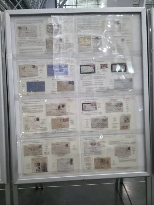 Mail to New Zealand from the UK 1841-1898 — frame 1271, exhibited by John Stimson