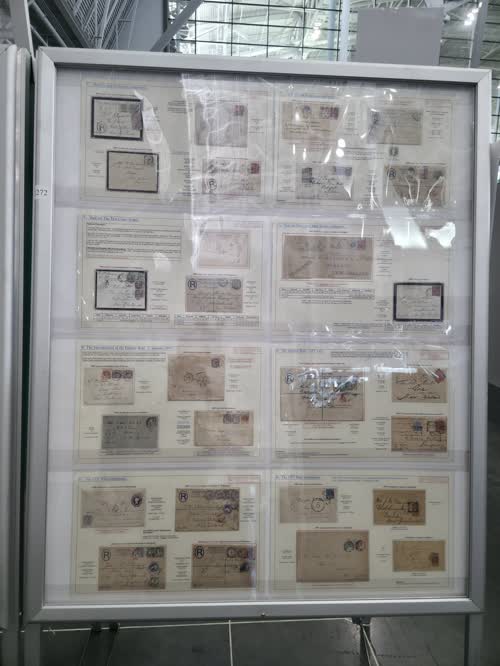 Mail to New Zealand from the UK 1841-1898 — frame 1272, exhibited by John Stimson