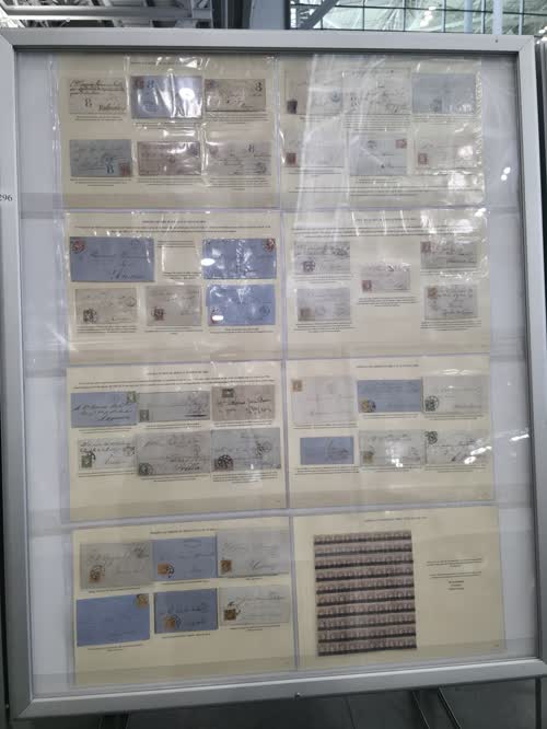 First and Last Day Covers of Classic Spain 1850-1879 — frame 1296, exhibited by Alfredo Miguel Martinez