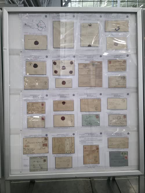 Postmarks of Courland Province Post Offices (1795-1915) — frame 1301, exhibited by Zinta Zeltiņa