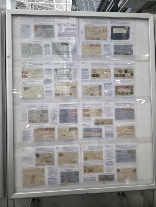 Prussian Mail to Foreign Countries 1850-1867 — frame 1307, exhibited by Alfred Schmidt