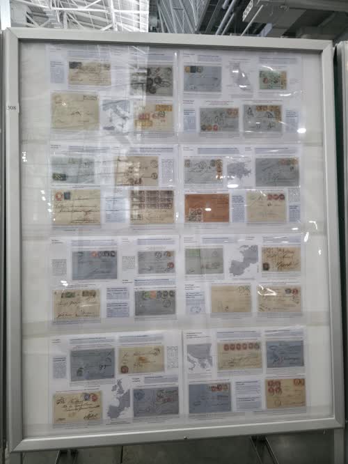 Prussian Mail to Foreign Countries 1850-1867 — frame 1308, exhibited by Alfred Schmidt