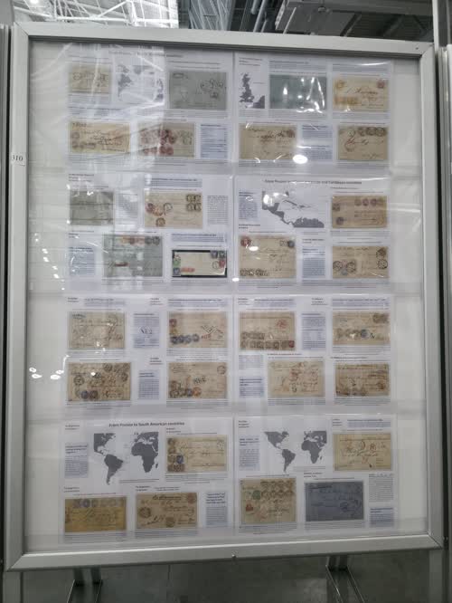 Prussian Mail to Foreign Countries 1850-1867 — frame 1310, exhibited by Alfred Schmidt