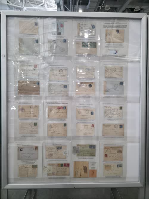 Le Havre/New York Line 1908-1939 Date Cancellations Used on Mail Aboard Transatlantic Steamers — frame 1313, exhibited by Michel Duguen