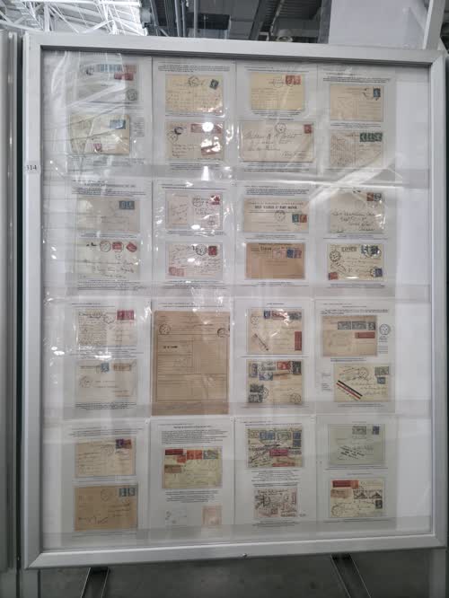 Le Havre/New York Line 1908-1939 Date Cancellations Used on Mail Aboard Transatlantic Steamers — frame 1314, exhibited by Michel Duguen