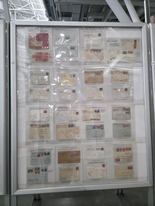 Le Havre/New York Line 1908-1939 Date Cancellations Used on Mail Aboard Transatlantic Steamers — frame 1315, exhibited by Michel Duguen