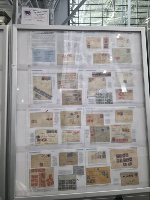 The Usage of Postage Due Stamps in the Austrian First Republic — frame 1332, exhibited by Peter Huethmair
