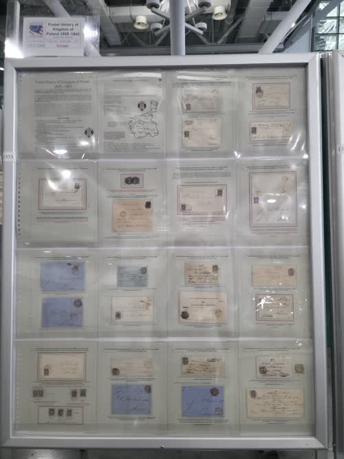 Postal History of Kingdom of Poland 1858-1865 — frame 1353, exhibited by Bogdan Pelc