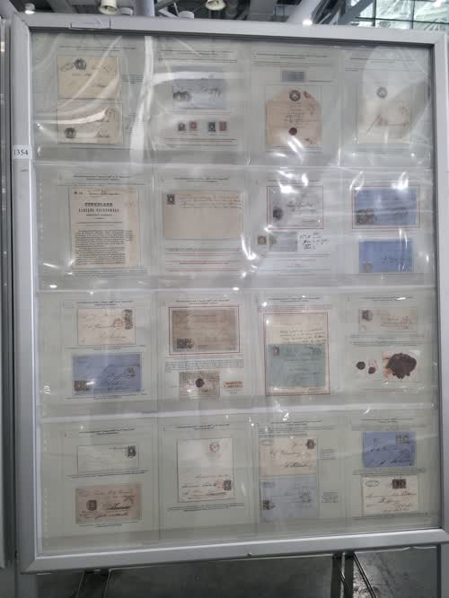 Postal History of Kingdom of Poland 1858-1865 — frame 1354, exhibited by Bogdan Pelc