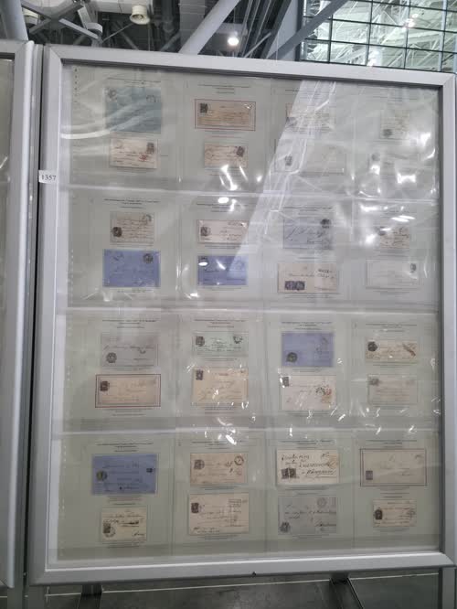 Postal History of Kingdom of Poland 1858-1865 — frame 1357, exhibited by Bogdan Pelc